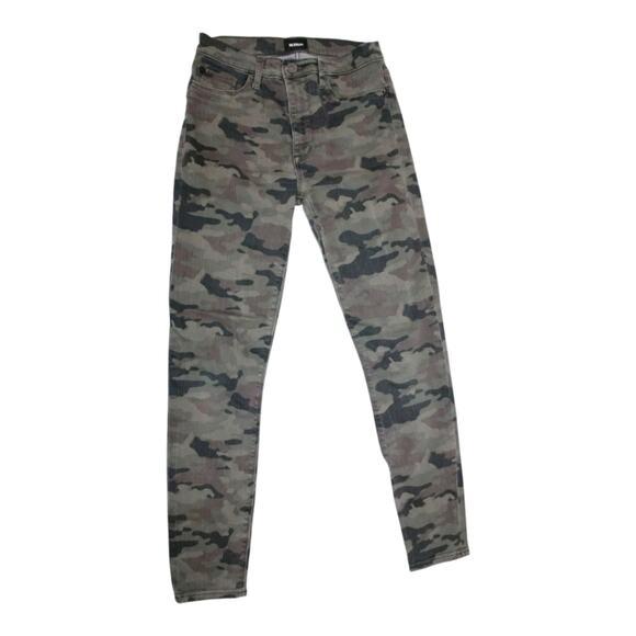 Hudson Barbara High Rise‎ Crop Raw Hem Camouflage Skinny Jeans Size 25 New - Picture 7 of 14